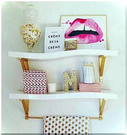 Shelves for a tidy desk