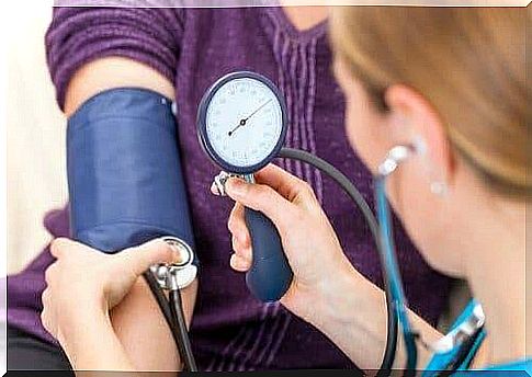 A patient with hypertension in consultation