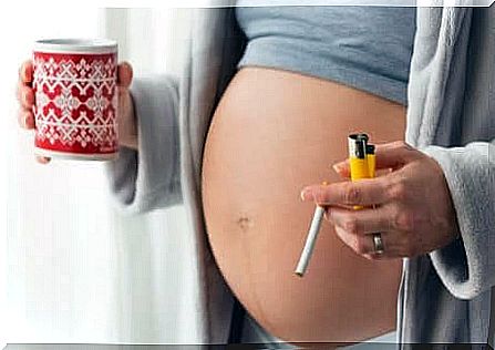 A pregnant woman who smokes.