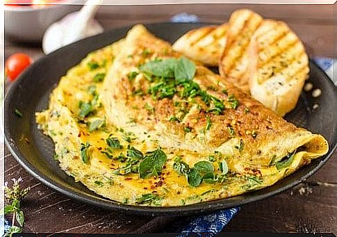 spinach omelet