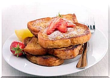 Slices of French toast.